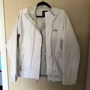 White North Face Rain Jacket